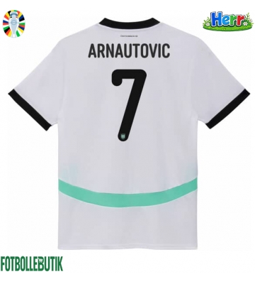 Österrike Marko Arnautovic #7 Bortatröja EM 2024 Kortärmad